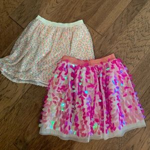 Lot of 2 Girls Sequin/Palette skirts